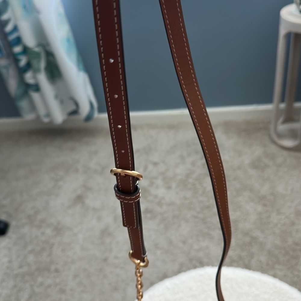 Tory Burch McGraw woven plaid camera bag - Picture 11 of 12